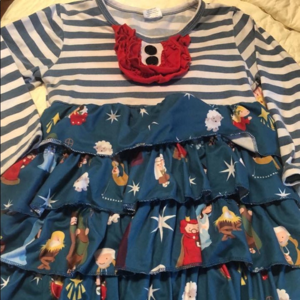 Boutique, manger scene ruffle dress